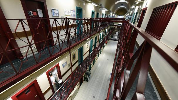 <p>Ein Blick ins Innere der Haftanstalt von Antwerpen</p>