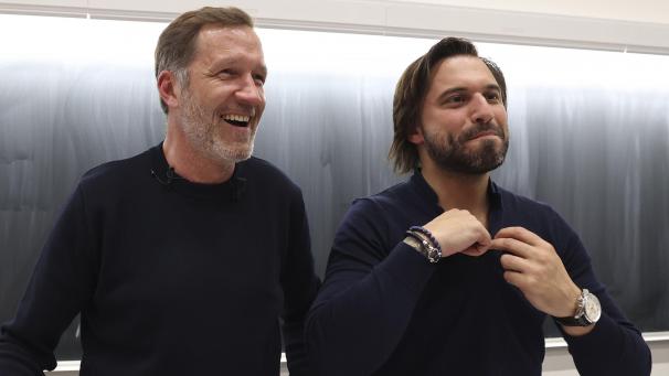 <p>Georges-Louis Bouchez (rechts, MR) und Paul Magnette (links, PS) halten vor allem für ihre Parteien im Süden des Landes die Fahne hoch.</p>