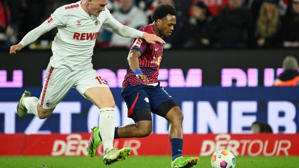 <p>Lois Openda (rechts) sorgt mit einem Doppelschlag zum 1:3 nach der Pause für klare Verhältnisse.</p>