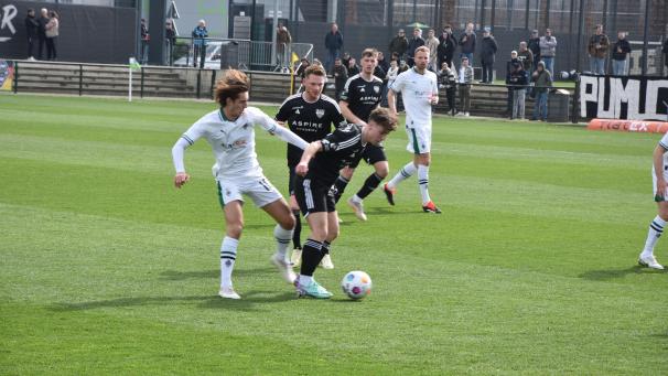 <p>Eupen unterlag am Donnerstag in Gladbach.</p>