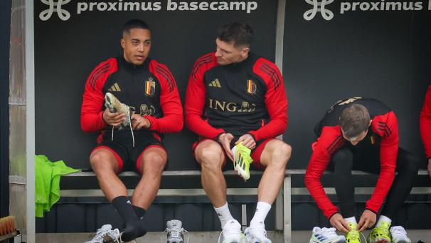 <p>Bereit für einen Einsatz bei den Roten Teufeln (von links): Youri Tielemans und Thomas Meunier.</p>