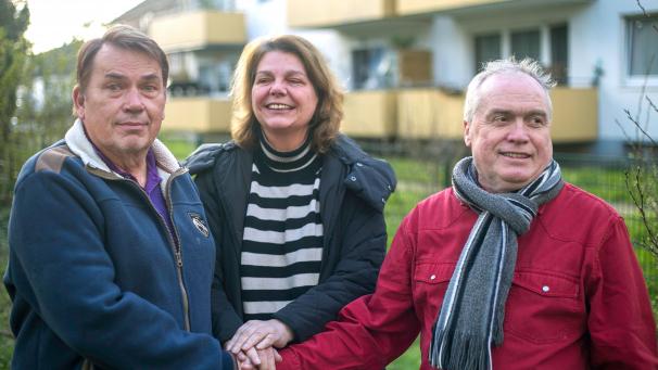 <p>Karl Schmeer und Marita Matoušek aus Stolberg sowie Heribert Krickel (Kelmis) freuen sich auf die Zusammenarbeit.</p>