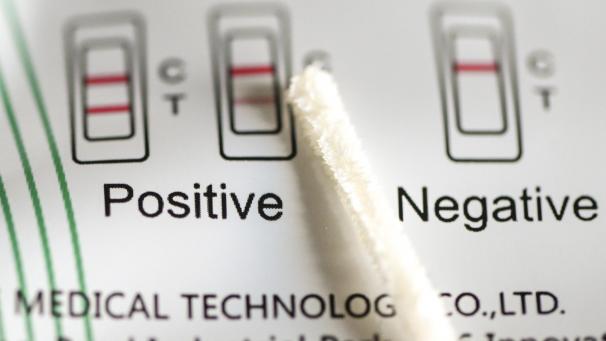 <p>Ein Antigentest zum Nachweis von Covid-19</p>