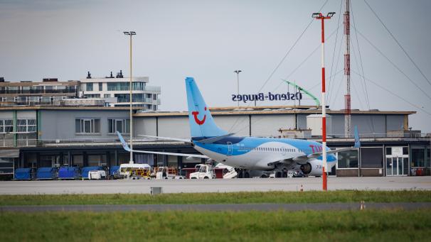 <p>Ein Blick auf den Airport in Ostende</p>