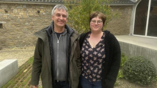 <p>Chudoscnik Sunergia Geschäftsleiter René Janssen und Cécile Peters, Projektleiterin u.a. der „Seitenstraße“</p>