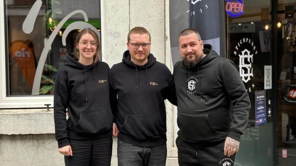 <p>Die drei Initiatoren (v.l.): Corinne Margreve, Jan Broichhausen und Dominic Poncette.</p>