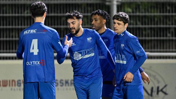 <p>Fünf Tore, eine Vorlage: Thiebaut Reul (rechts, beim 3:2-Sieg am Samstag gegen Oudler) machte mit Spa, was er wollte.</p>