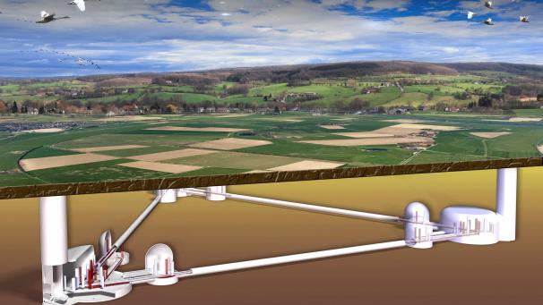 <p>Das Einstein-Teleskop kann Gravitationswellen genau messen.</p>