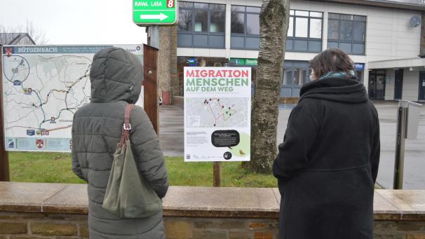 <p>Die Haupttafel steht am Tourist-Info-Büro in Bütgenbach, jedoch kann die Ausstellung überall begonnen werden.</p>
