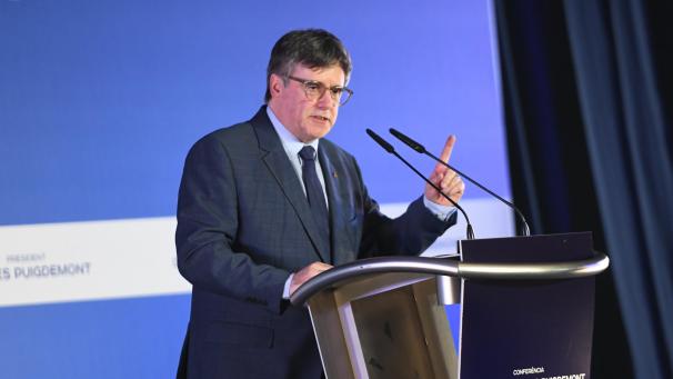 <p>Puigdemont kündigte seine Kandidatur bei der vorgezogenen Katalonien-Wahl an.</p>