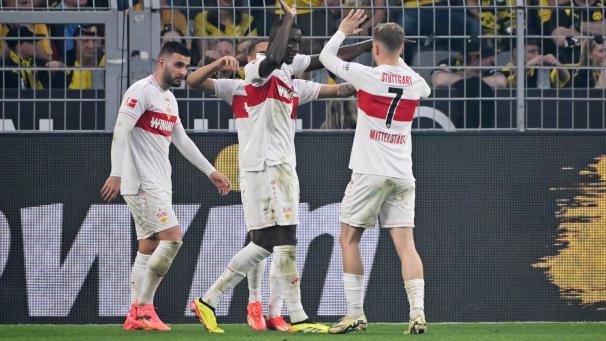 <p>Stuttgart jubelt in Dortmund.</p>