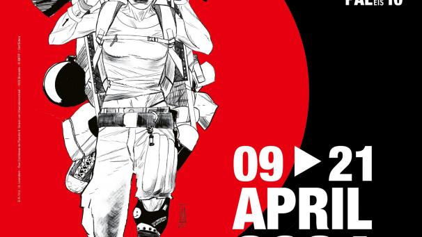 <p>Das Plakat des 42. Brussels International Fantastic Film Festival</p>