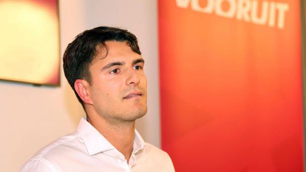 <p>Conner Rousseau, als er im November seinen Rücktritt ankündigte.</p>