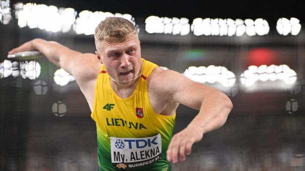 <p>Mykolas Alekna in Aktion</p>