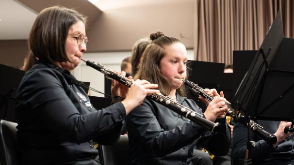 <p>Die Crombacher Musikgesellschaft präsentierte ein ansprechendes Konzert.</p>