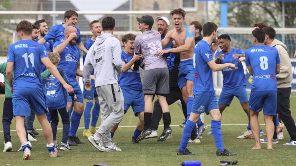 <p>Bei Eupen B brachen nach dem Nordderby gegen Walhorn alle Dämme.</p>