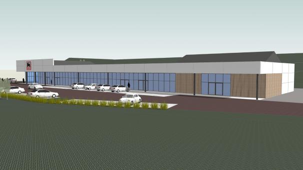 <p>„Wir wollen ein kohärentes Ganzes schaffen“, beschreibt das Architekturbüro BBFA den Umbau des Delhaize-Supermarktes in Büllingen.</p>