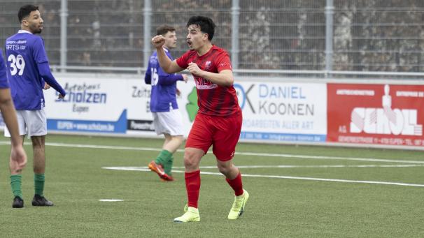 <p>Jetzt ist der Aufstieg fix: Zidane Benlahbib und die Eupener springen in den Nationalfußball.</p>