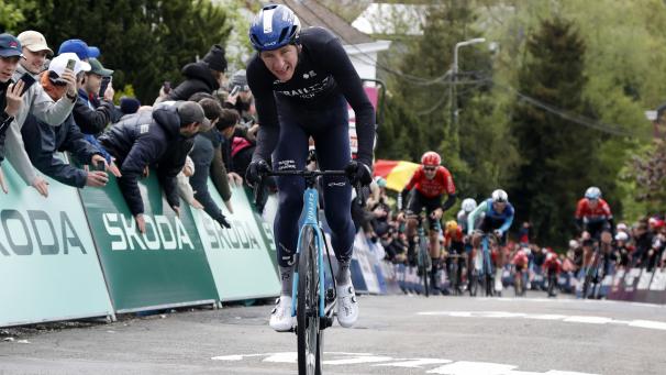 <p>Der Engländer Stephen Williams kämpfte sich bei der Fléche Wallonne als Erster ins Ziel.</p>