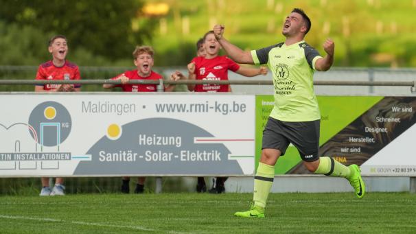 <p>Oudlers Torjäger Gino Coumont traf beim Pokalfinaleinzug viermal.</p>