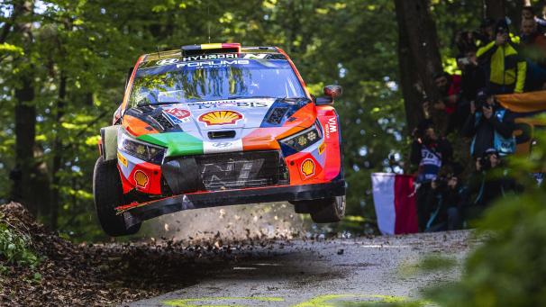 <p>Thierry Neuville fiel bei der Rallye Kroatien vom ersten auf den dritten Platz zurück.</p>