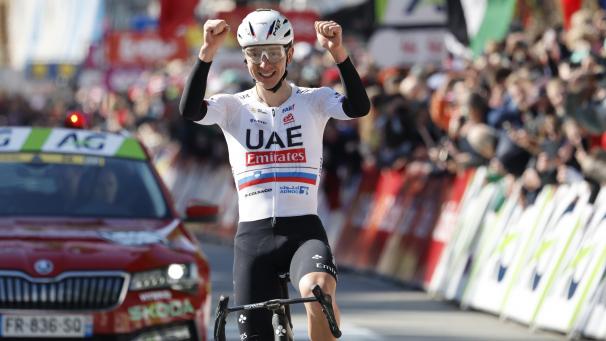 <p>Tadej Pogacar fährt zum zweiten Mal als Sieger in Lüttich ein.</p>