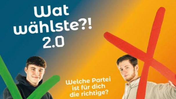 <p>Orientierungshilfe für die Wahlen im Juni: „Wat wählste?! 2.0“ vom RDJ.</p>