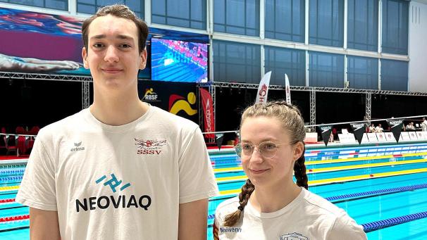 <p>Raphaël Urbain und Maiwenn Menager starteten bei der Meisterschaft.</p>