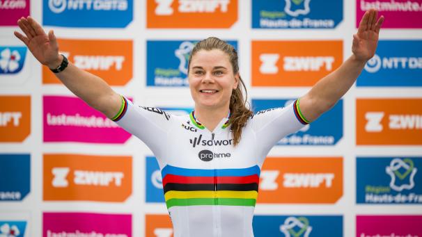 <p>Lotte Kopecky führt die Weltrangliste an.</p>