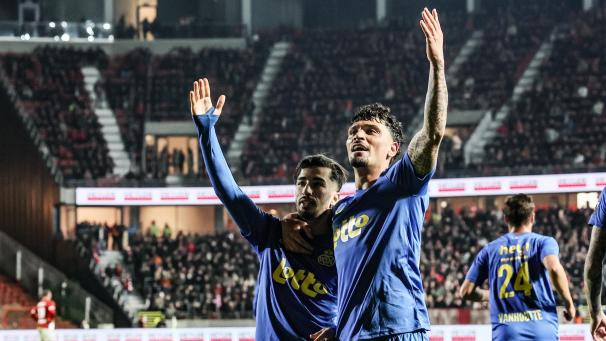 <p>Führten Union zum Sieg: Amoura undPuertas.</p>