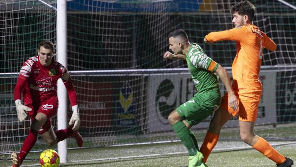 <p>Quentin Hubert (Mitte) und die Kelmiser fahren nach La Louvière.</p>