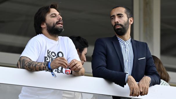 <p>MR-Präsident Georges-Louis Bouchez (l.) und der CD&amp;V-Vorsitzende Sammy Mahdi</p>