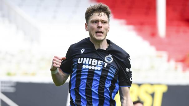 <p>Skov Olsen trifft zum 2:0 für Club Brügge.</p>