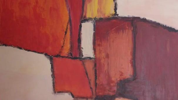 <p>Die hauptsächlich abstrakten, von Natur und Umwelt inspirierten Gemälde strahlen Offenheit und Lebendigkeit aus.</p>