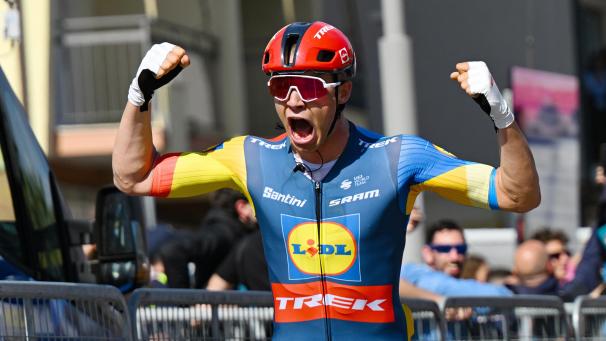 <p>Heimsieg: Der Italiener Jonathan Milan gewinnt die vierte Giro-Etappe.</p>