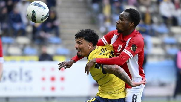 <p>Schreckgespenst: Cameron Puertas (links) traf in dieser Saison schon viermal gegen den FC Antwerp (hier mit Alhassan Yusuf).</p>