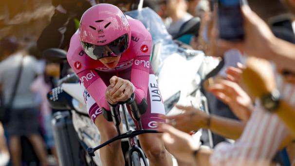 <p>Tadej Pogacar in Aktion</p>