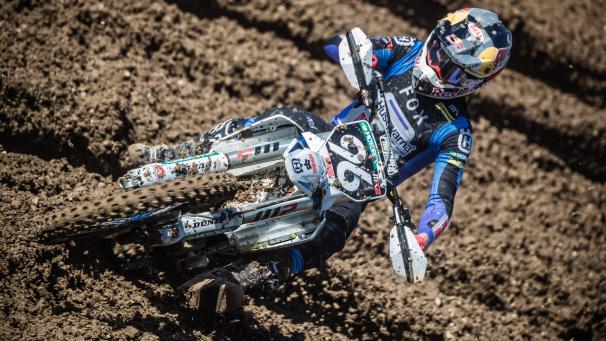 <p>Lucas Coenen ist in Siegeslaune.</p>