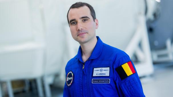 <p>Astronaut Raphaël Liégeois</p>
