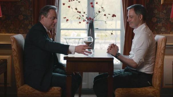 <p>In „Het Conclaaf“ sahen sich Premier De Croo (r.) und N-VA-Parteichef De Wever zum ersten Mal seit dem Beginn der Vivaldi-Regierung öffentlich in die Augen.</p>