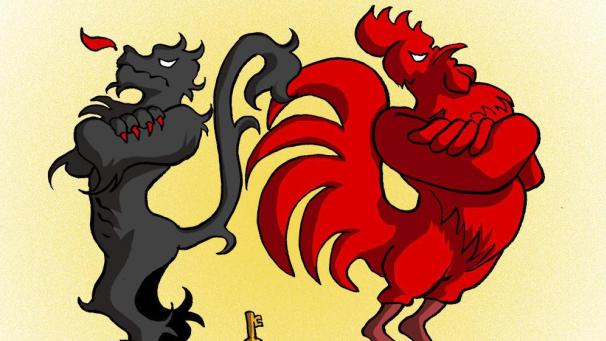 <p>Ausschnitt eines der Plakate zum Film „Ceci n’est pas un lion“. Für die Gestaltung der Plakate hat sich der Filmemacher an diverse belgische Karikaturisten gewandt.</p>