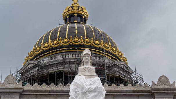 <p>Ein Blick auf den Justizpalast von Brüssel</p>