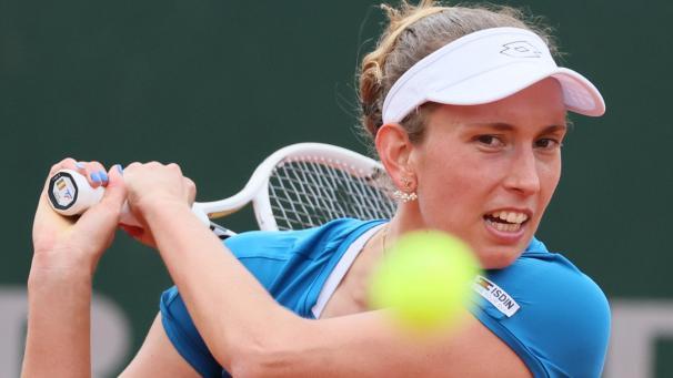 <p>Spiel, Satz und Sieg: Elise Mertens hat in Paris die zweite Runde erreicht.</p>