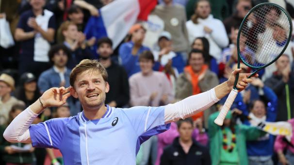 <p>David Goffin genoss... die Buhrufe der französischen Fans am Dienstagabend.</p>