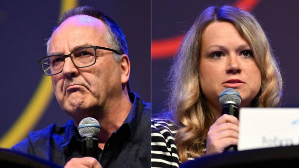 <p>Gerhard Schmitz (links) und Jolyn Huppertz (rechts) sind bei der Diskussion nicht dabei.</p>