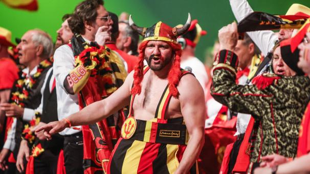 <p>An der Aufnahme waren rund 1500 belgische Fans beteiligt.</p>