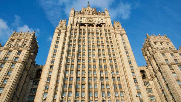 <p>Das Stalinhochhaus, Sitz des russischen Außenministeriums in Moskau</p>