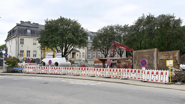 <p>Der Schilsweg in der Eupener Unterstadt am Dienstagvormittag</p>