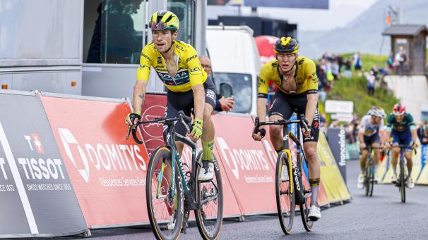 <p>Roglic konnte sich vor der Ziellinie gegen US-Amerikaner Matteo Jorgenson durchsetzen.</p>