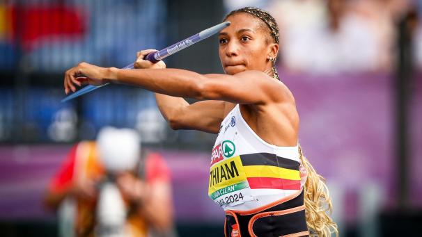 <p>Nafi Thiam gewinnt in Rom das Speerwerfen und hat nun Gold vor Augen.</p>